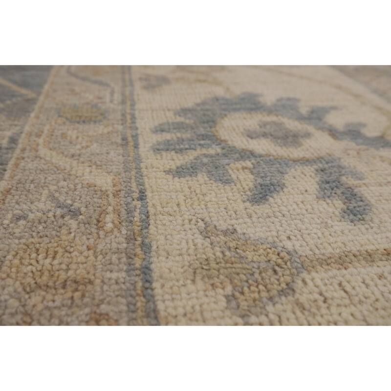 Floral Oushak Turkish Area Rug Handmade Wool Carpet - 8'1"x 9'10"