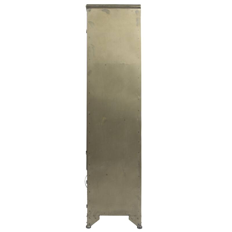 Metal Cabinet with 3 Shelves & 4 Doors