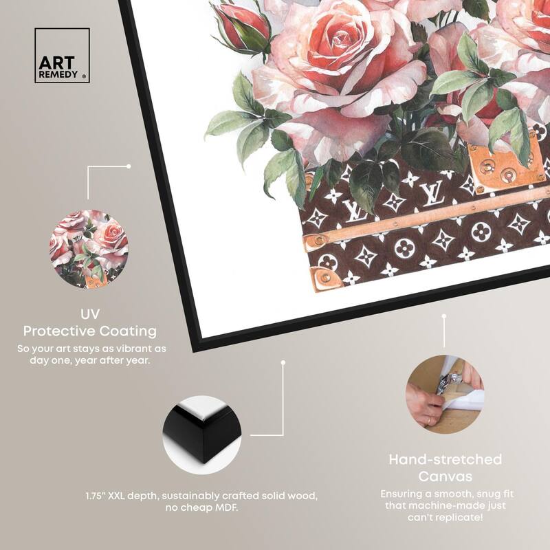 Doll Memories - Stylish Roses Canvas by Art Remedy