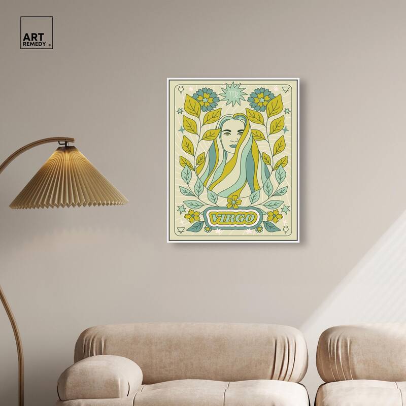 Virgo Stars Card Canvas by Art Remedy