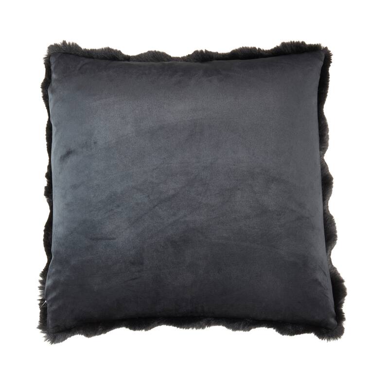 Plush Faux Fur Throw Pillow - Ultra-Soft Textured Accent for Sofa, Bed & Cozy Layered Styling