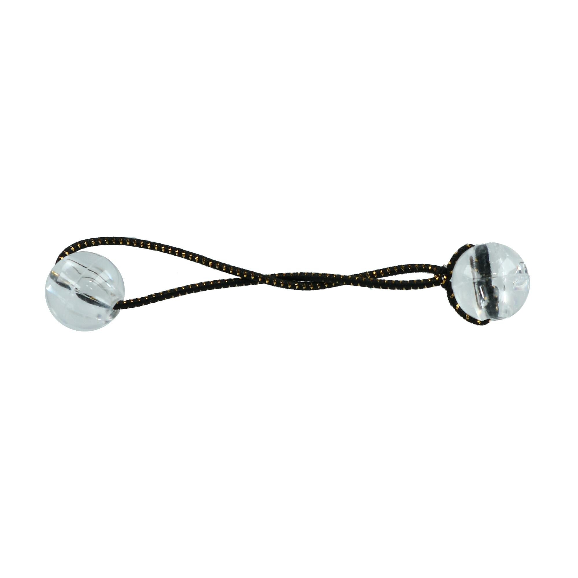 white hair bobbles
