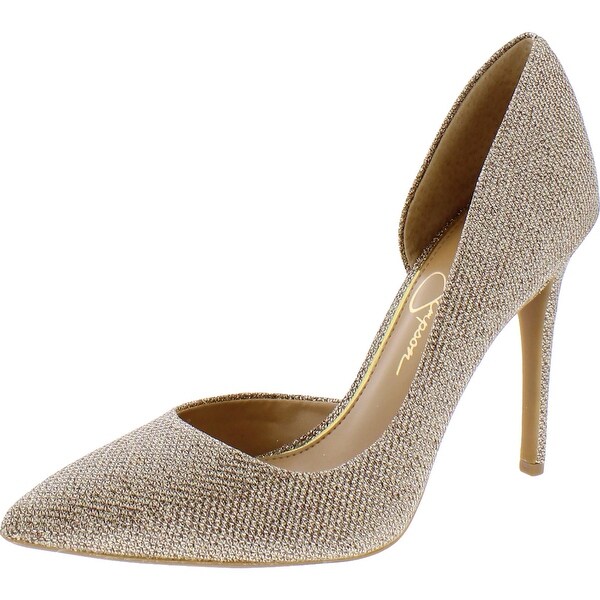 jessica simpson gold heels