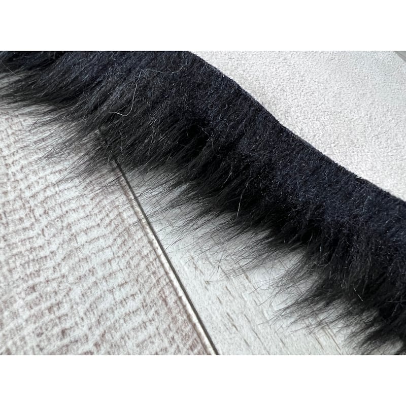 Silver Orchid Luxurious Faux Bison Skin Shag Rug