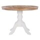 preview thumbnail 5 of 8, Josie Two-tone Round Solid Wood Pedestal Table