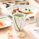 preview thumbnail 32 of 65, VEWEET 20-Piece White Porcelain Dinnerware Set (Service for 4)