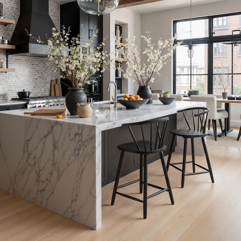 Stenger Counter Stool Black - Black