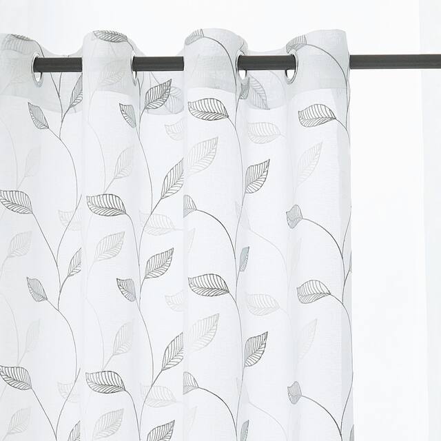 Lyndale Clarita Embroidered Sheer Curtain