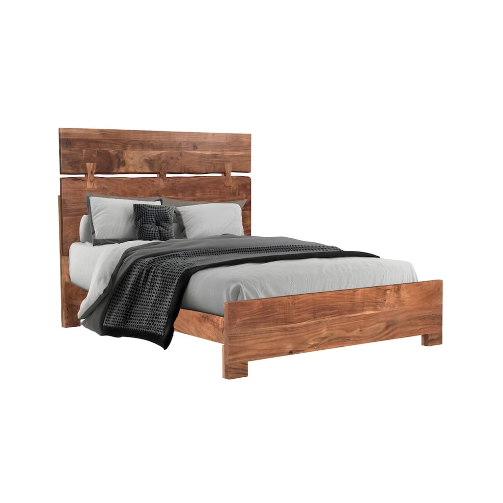 Sienna Live Edge Wood Panel Bed