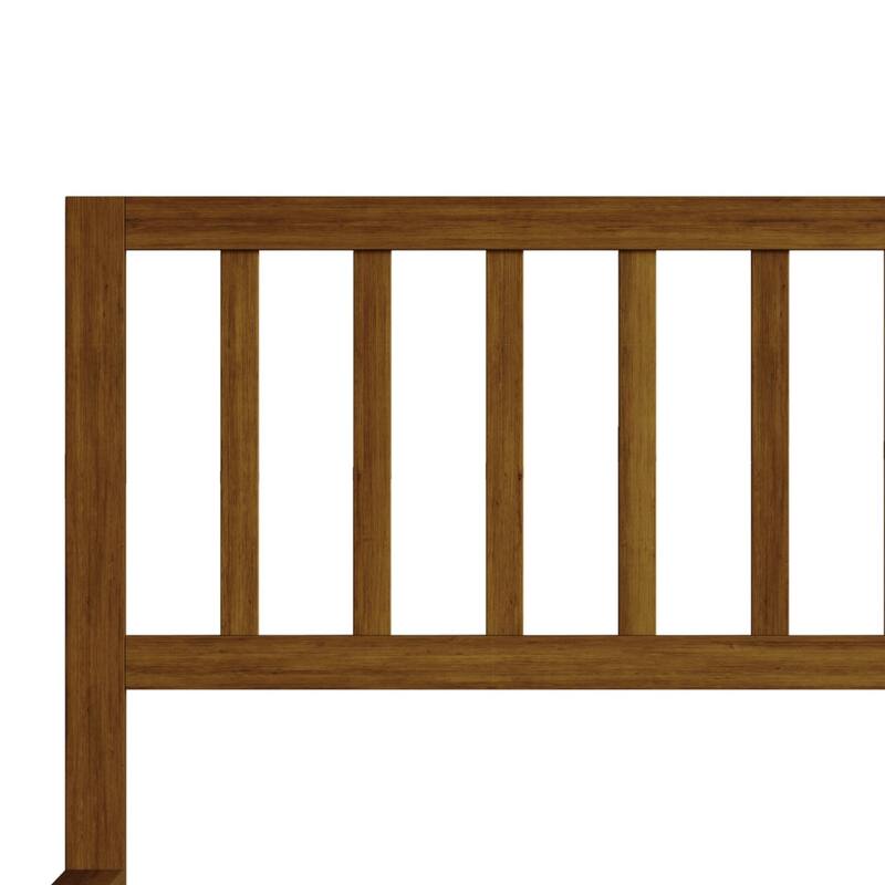 Clayfell Lancaster Platform Bed Frame with Slatted Headboard, No box spring required, Easy Assembly