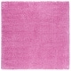 preview thumbnail 49 of 189, SAFAVIEH California Shag Izat 2-inch Thick Area Rug 4' x 4' Square - Pink