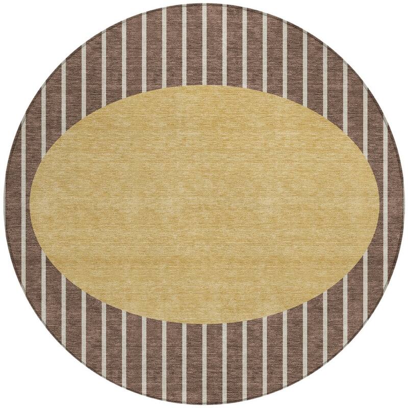 HomeRoots Striped Transitional Rectangle Outdoor Rug