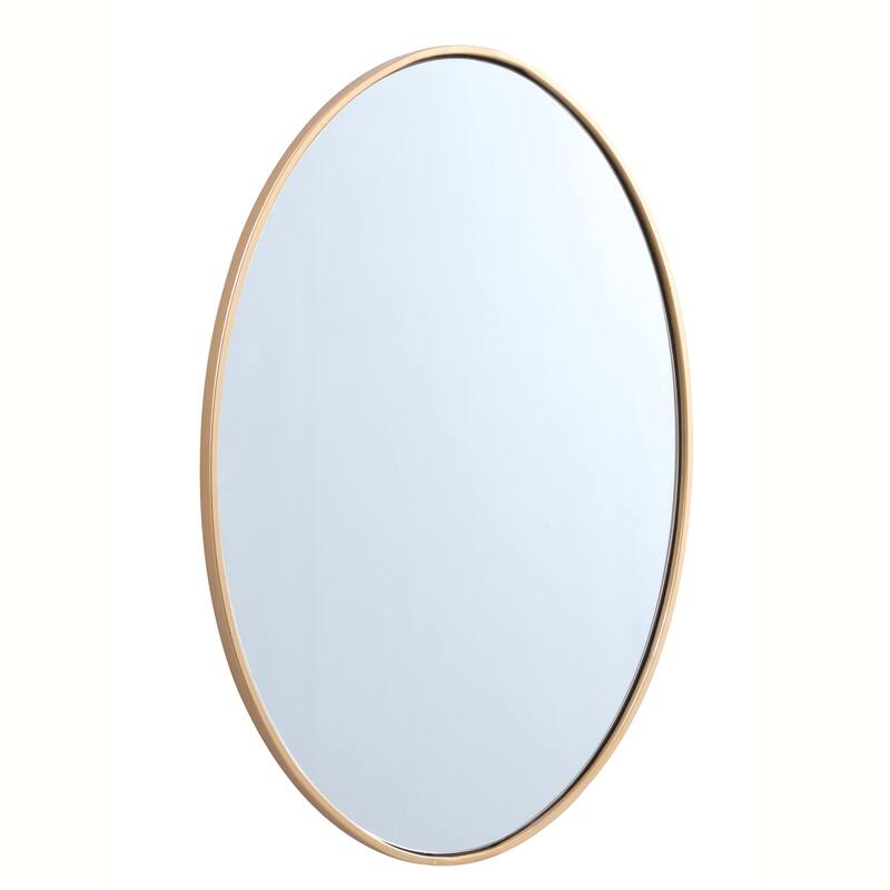 Carson Carrington Labbemala Metal Frame Oval Mirror