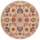 preview thumbnail 17 of 28, SAFAVIEH Handmade Aspen Miloranka BOHO Wool Rug 5' Round - Ivory/Rust