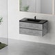 preview thumbnail 30 of 75, GDFStudio - Carter Floating Bathroom Vanity with Quartz Sand Countertop & Soft-Close Drawers