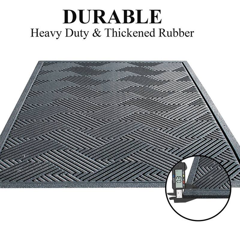 A1HC 3/4" Thick Non-Slip Premium Anti Fatigue Ergonomic Comfort Floor, Black