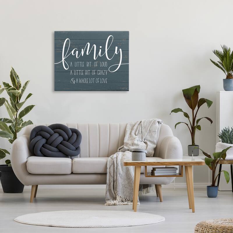Stupell Family Loud Crazy Love Wall Art