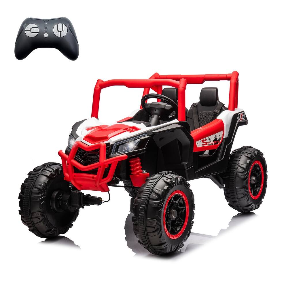 24V 2seater Side by Side 4x4 Ride on Off-Road Truck with Parent Remote Control and two safety belts