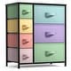 preview thumbnail 36 of 75, Dresser w/ 7 Drawers, Furniture Storage & Chest Tower for Bedroom Pastel/Black