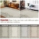 preview thumbnail 6 of 6, Washable Rugs for Living Room Modern Floral Area Rug Indoor Farmhouse Bordered Rug