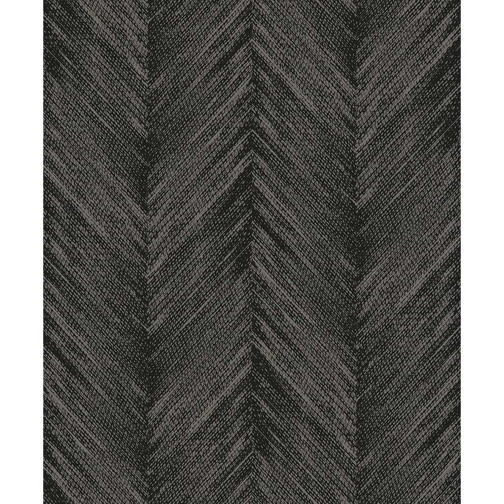 Seabrook Designs Otto Geometric Chevron Non-Woven Unpasted Wallpaper