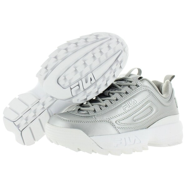 black chunky trainers fila