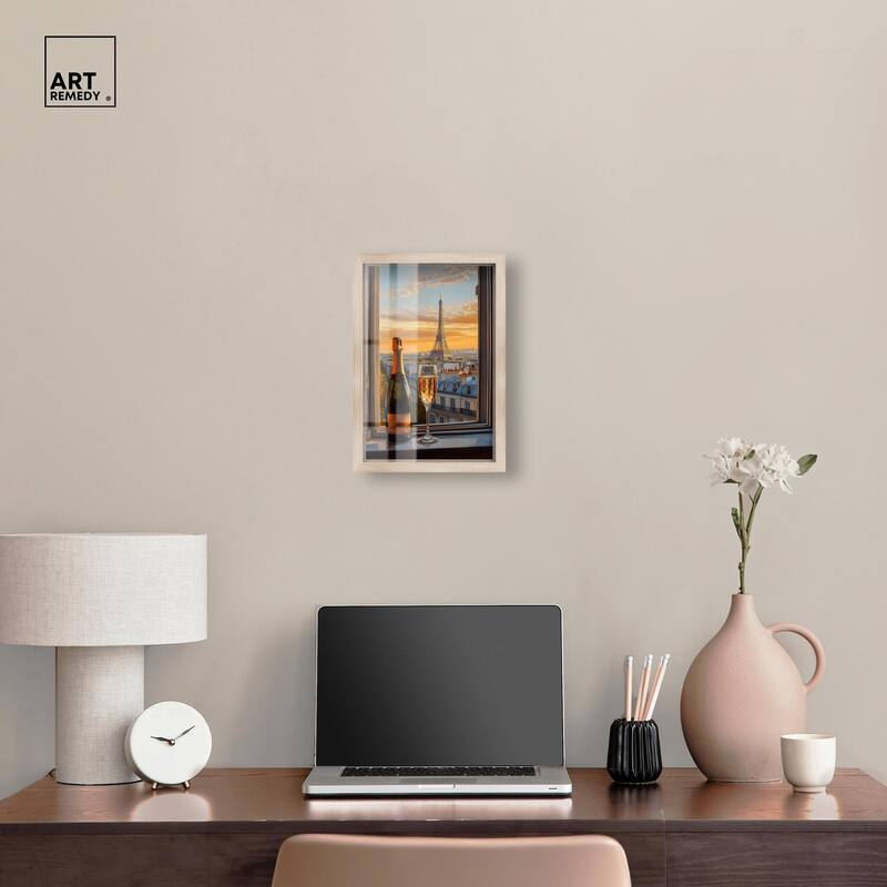 Classy Drink in Paris Shadowbox by Art Remedy