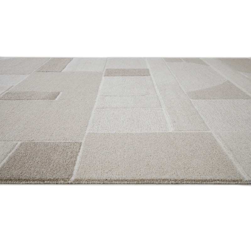 Terra by Obeetee Mid-Century Madera Natural Rug