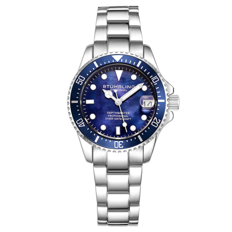 Stuhrling Original Depthmaster 3950L Quartz 32mm Fashion - Silver2