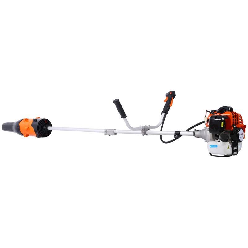 52cc Weed Eater Wacker Gas Powered, 3 in 1 Blower, String Trimmer with 10'' Brush Cutter,Rubber Handle & Shoulder Strap Included
