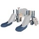 preview thumbnail 35 of 43, 7 in 1 Toddler Slide Playset, Kids Climbers Playground with Double Slides, Arch Tunnel, Ring Toss and Basketball Hoop