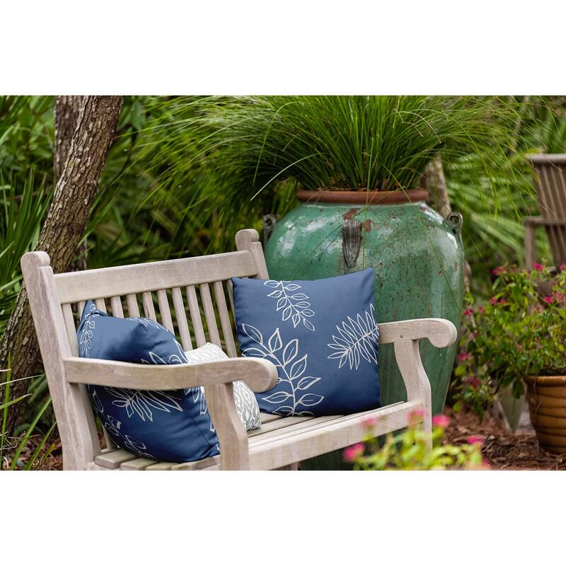 Fern Leaves Decorative Indoor/Outdoor Pillow