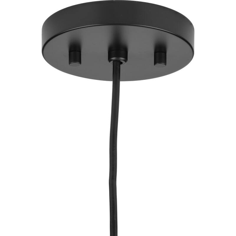 Cofield Collection One-Light Matte Black Transitional Pendant - 4 in x 4 in x 9.75 in