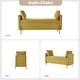 preview thumbnail 19 of 43, Angelus Modern 56''W Upholstered Flip Top Storage Bench withTwo Pillows and Arms by HULALA HOME