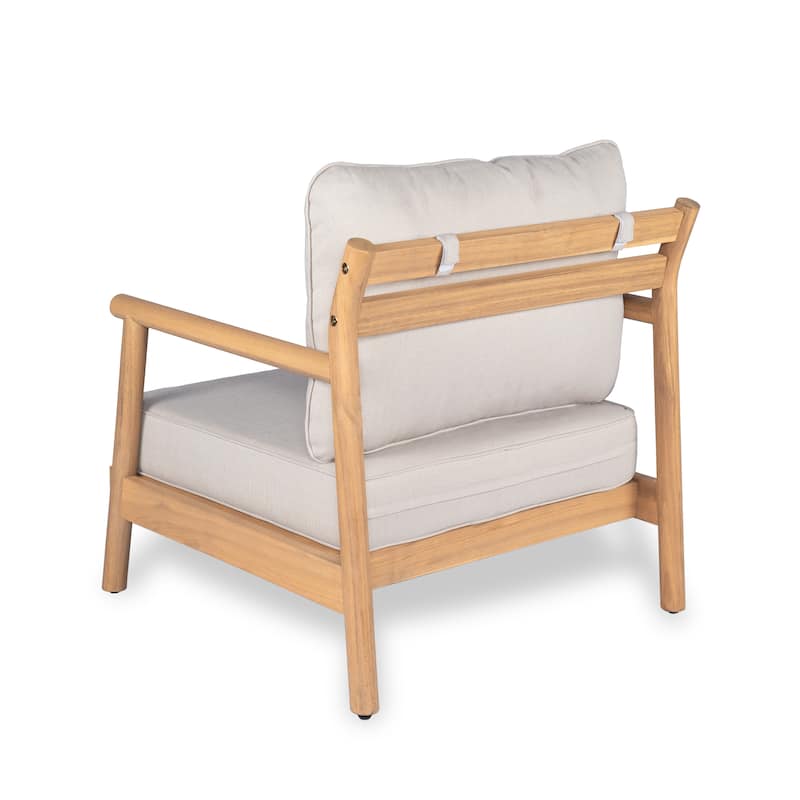 Christopher Knight Home - Delano Outdoor Acacia Wood L-Shaped Sectional Set