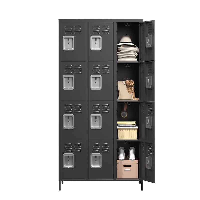 12 Door 72"H Metal Lockers With Lock