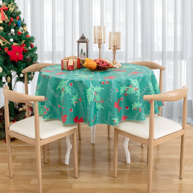 Ray Star Happy Christmas tablecloth Festival