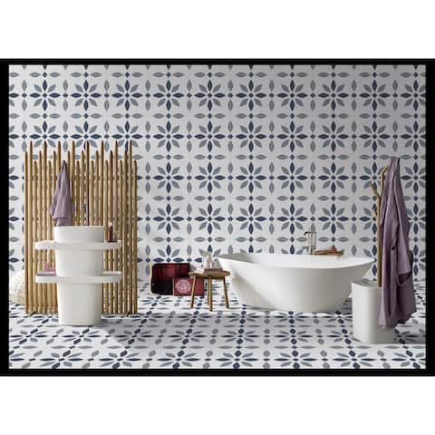 Vigo 12 x 12 Ceramic Tile for Wall in Dark/Light Blue