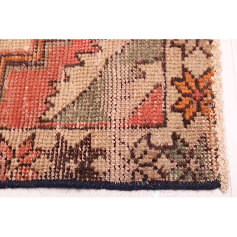 ECARPETGALLERY Hand-knotted Antalya Vintage Red Wool Rug - 2'10 x 9'4