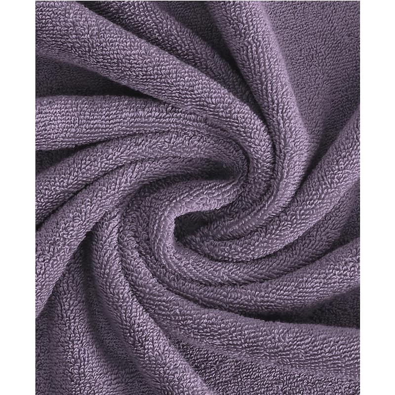 Feather and Stitch NY 650 GSM Premium Cotton 6 Piece Towel Set Super Absorbent Quick Dry Spa Quality