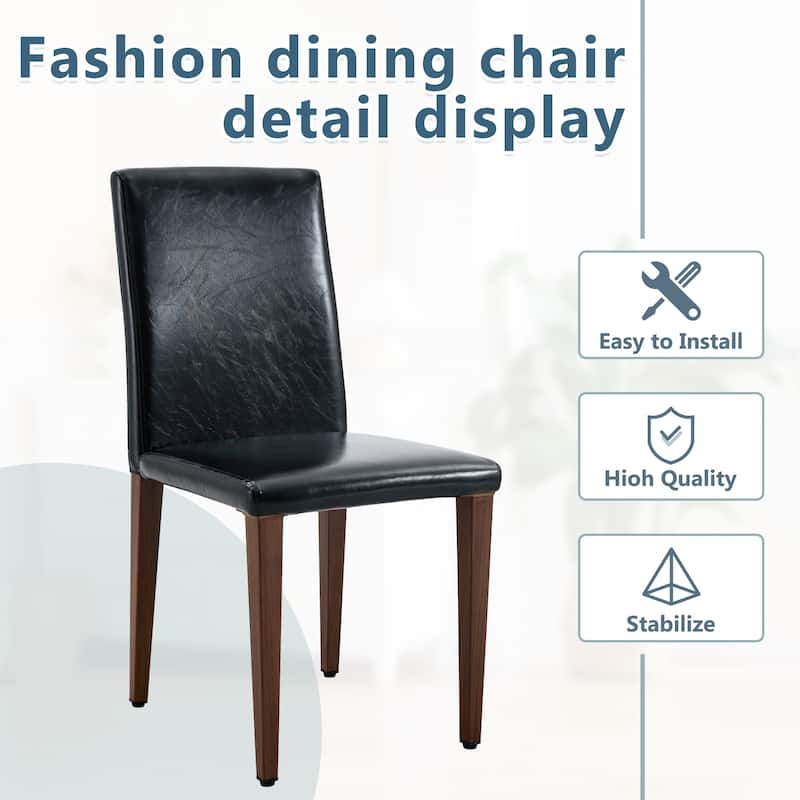 Simple Versatile Linen-Cotton Dining Chairs Exquisite Versatile Dining Chairs (Set of 2)