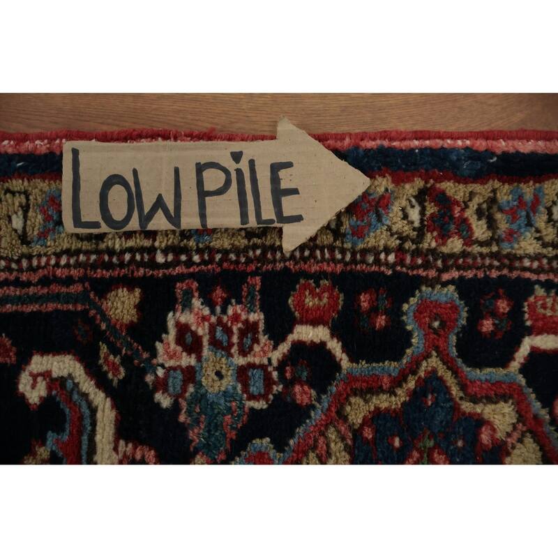 Hand Knotted Oriental 100% Wool Carpet Traditional Medallion Red Heriz (serapi) Area Rug - 13' 7'' X 10' 7''