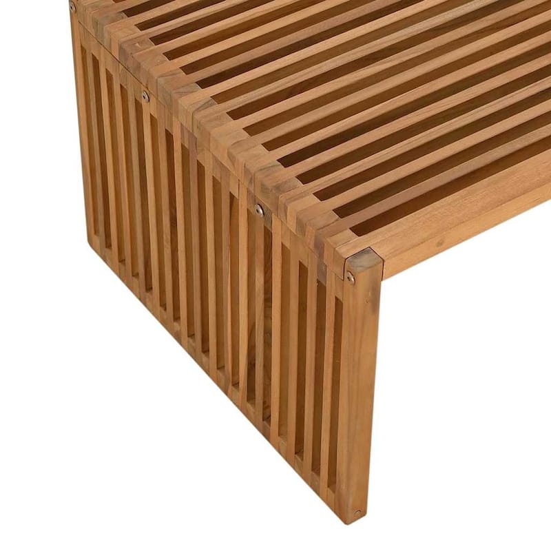 vidaXL Garden Side Table Brown Solid teak wood