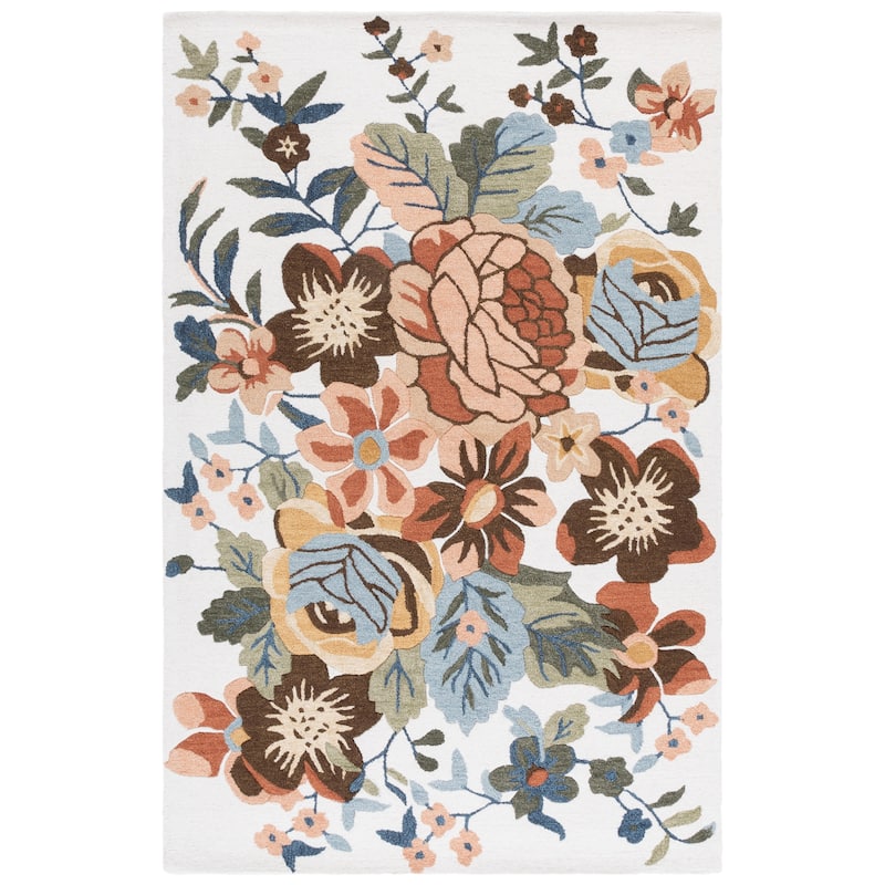SAFAVIEH Handmade Jardin Tanka Floral Wool Rug