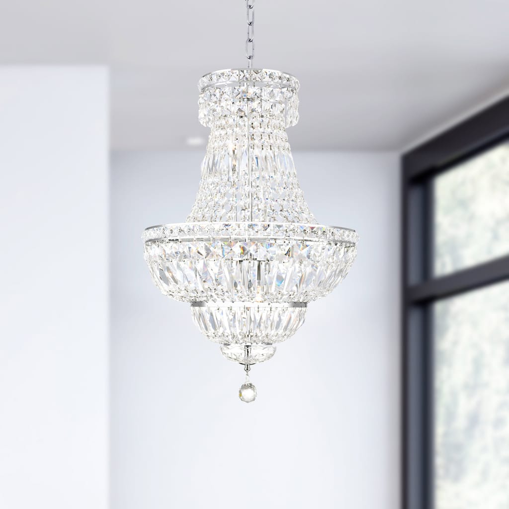 CWI Lighting Stefania 8 Light Chrome Chandelier