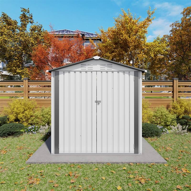 6X3.5FT Metal Storage Shed,Tool Shed with Peaked Roof Waterproof