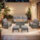 Option Grey Wicker Gray Cushion