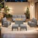 Option Grey Wicker Gray Cushion