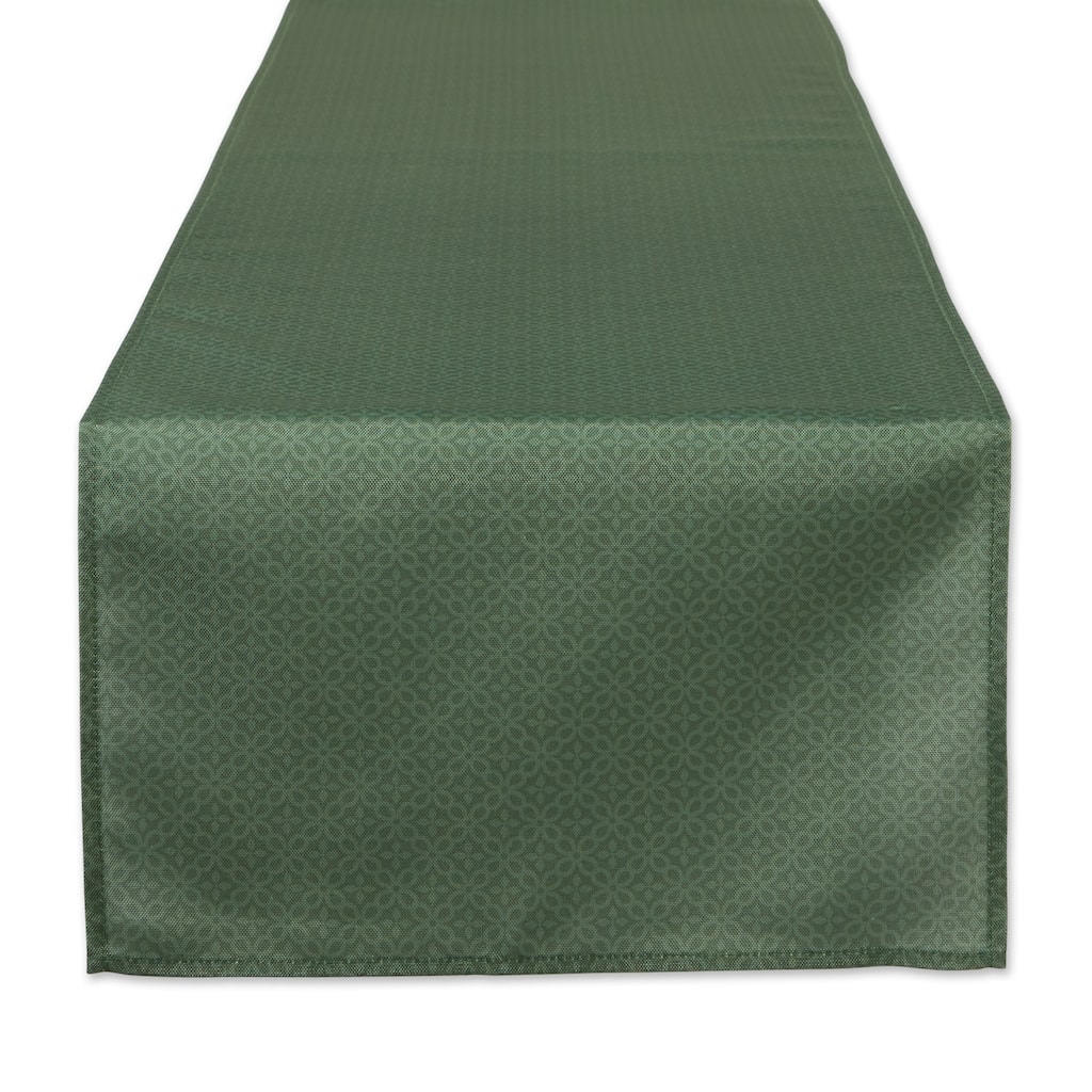 DII Stone Tonal Lattice Print Outdoor Table Runner