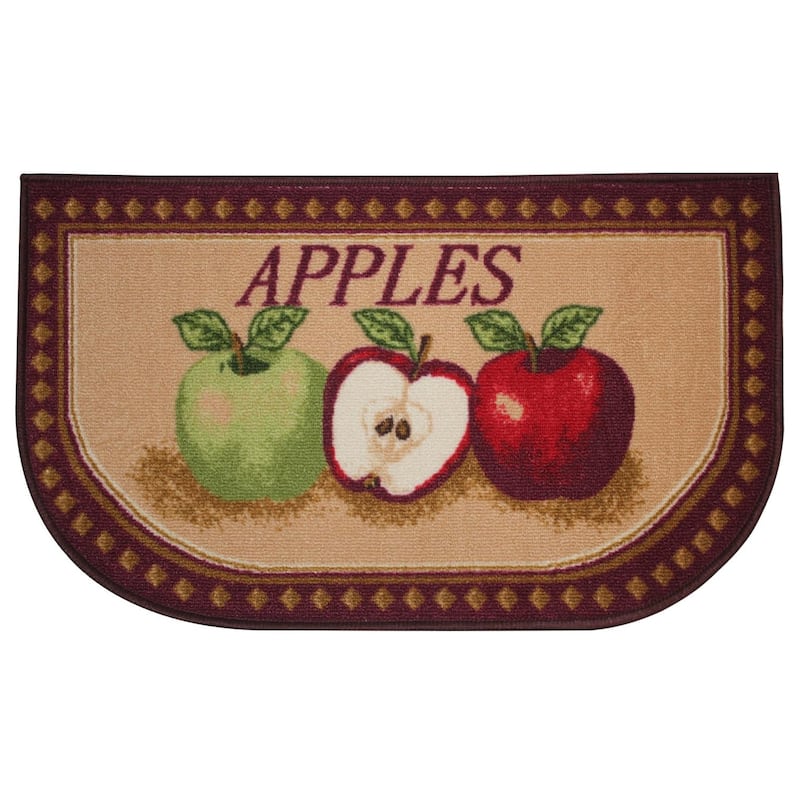 Kashi Home Kitchen Rug, Printed Durable Non Slip Floor Mat, Pretty Farmhouse Design
